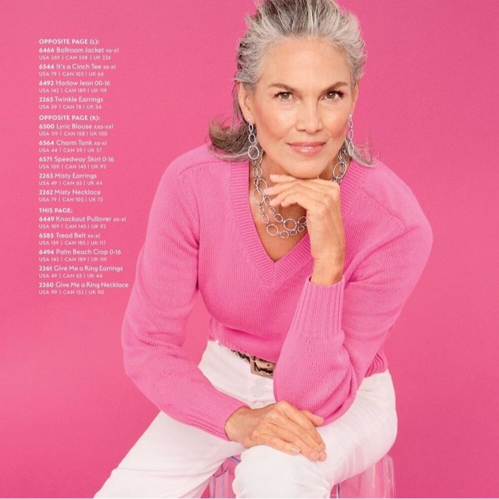 CABI Knockout Sweater V-Neck Long Sleeve Pink Sz XS #6449 NWOT